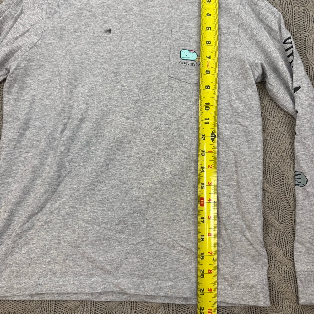 Vineyard Vines Kids Gray Halloween Whale Long Sleeve Tee ~ FITS 8/10 - Picture 9 of 11